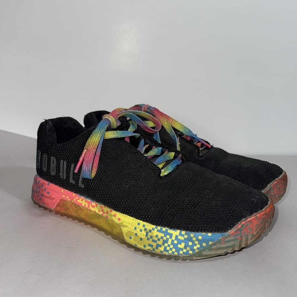 Nobull black rainbow laces impact trainers women’s size 9 - Picture 4 of 9